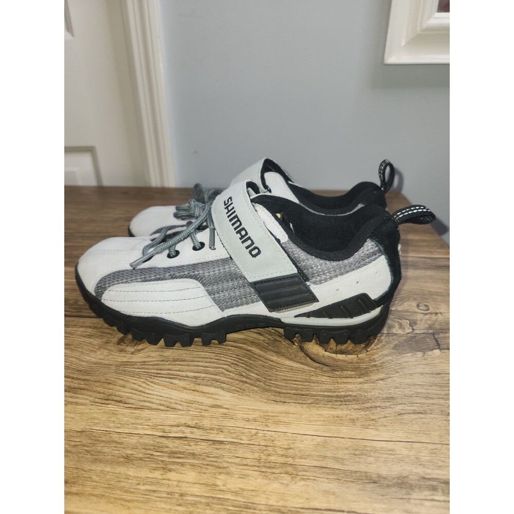 Shimano SH-MT40WL Men's Cycling Shoes, gray leather,  H&L strap closure Sz 7